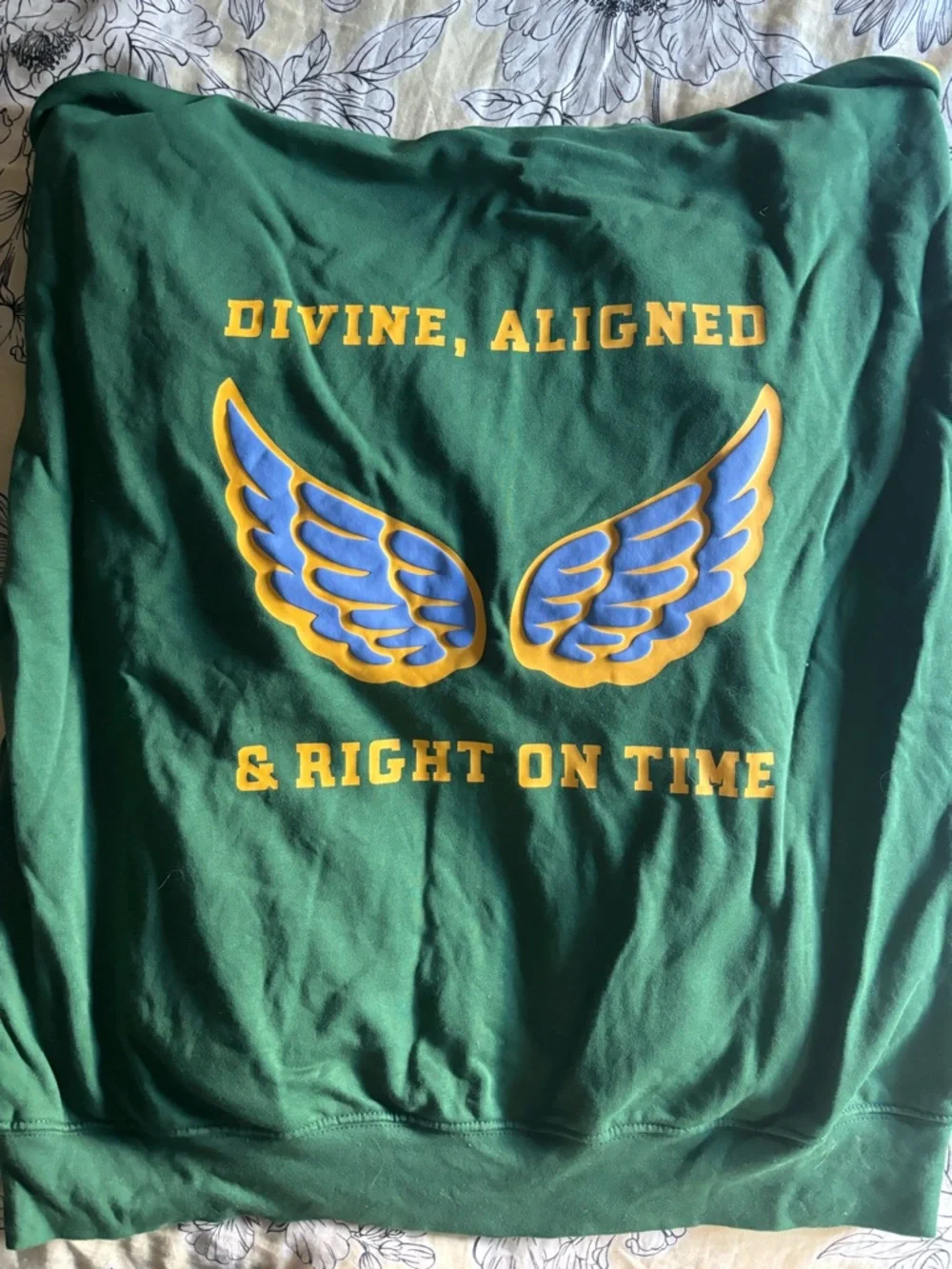 Mayfair Zip-Up Hoodie with Yellow Number 444 - Picture 3 of 3